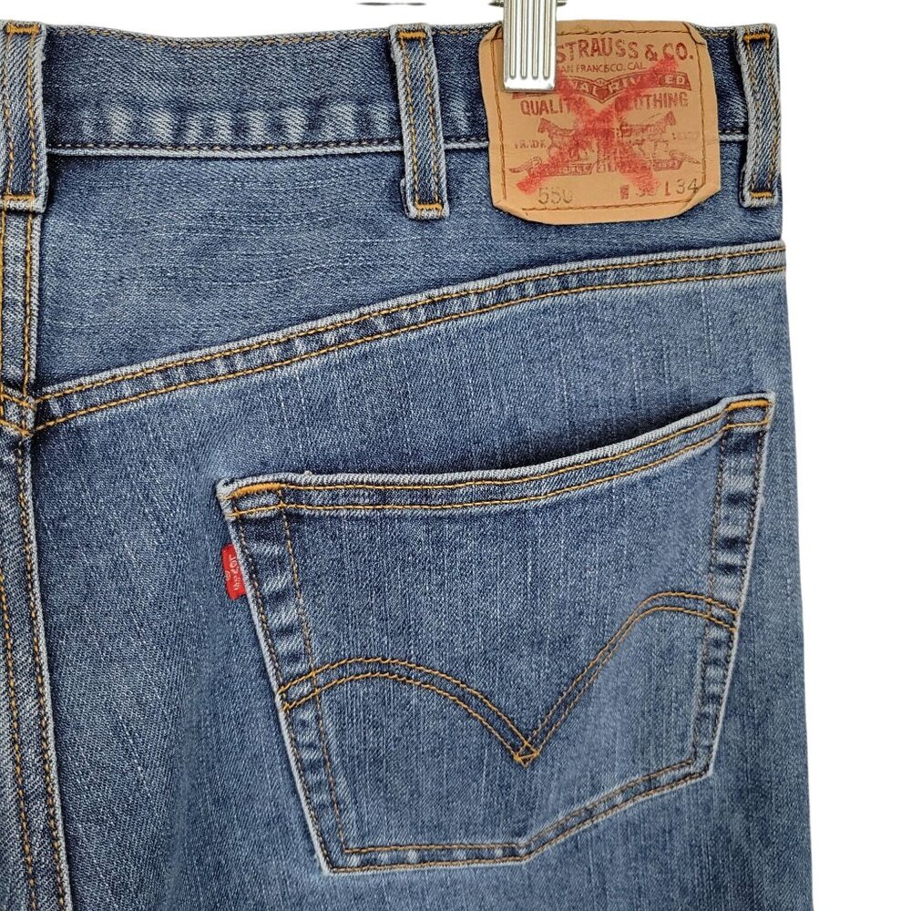 Levis 550 Mens 38x29 Jeans Relaxed Fit Denim Classic Straight Leg Durable Casual - Picture 13 of 14